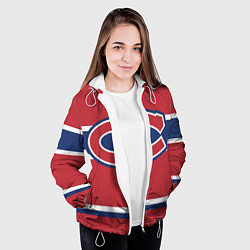 Куртка с капюшоном женская Montreal Canadiens, цвет: 3D-белый — фото 2