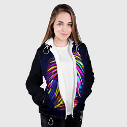 Куртка с капюшоном женская Отпечаток, цвет: 3D-белый — фото 2