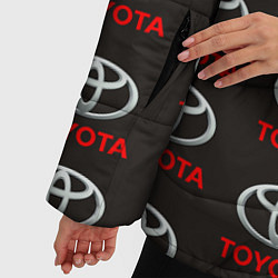 Куртка зимняя женская Toyota, цвет: 3D-красный — фото 2