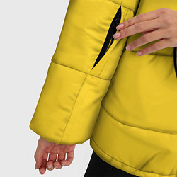 Куртка зимняя женская Лицо Гомера, цвет: 3D-черный — фото 2