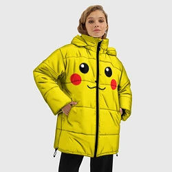 Куртка зимняя женская Happy Pikachu, цвет: 3D-черный — фото 2