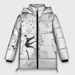 Куртка зимняя женская Белая сакура, цвет: 3D-светло-серый