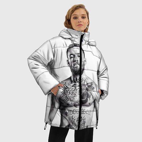 Женская зимняя куртка Конор Макгрегор / 3D-Черный – фото 3