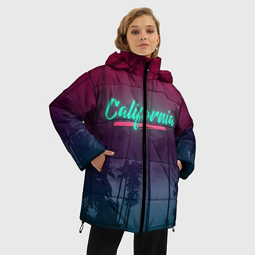 Женская зимняя куртка California / 3D-Черный – фото 3