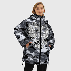 Куртка зимняя женская Городской камуфляж Россия, цвет: 3D-черный — фото 2