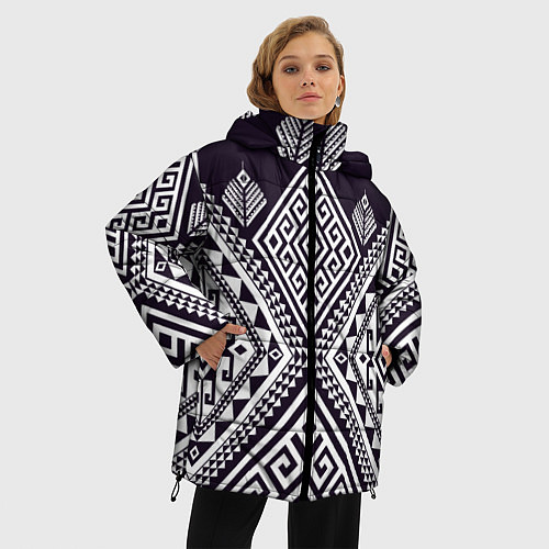Женская зимняя куртка Мильфлер / 3D-Черный – фото 3