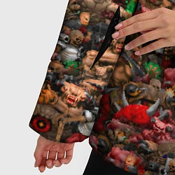 Куртка зимняя женская DOOM: Pixel Monsters, цвет: 3D-черный — фото 2