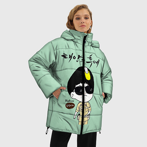 Женская зимняя куртка Song Joong Ki: Big boss / 3D-Черный – фото 3