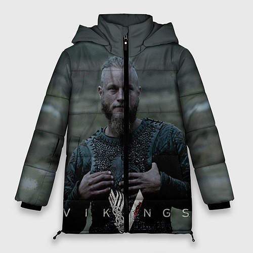Женская зимняя куртка Vikings: Ragnarr Lodbrok / 3D-Красный – фото 1