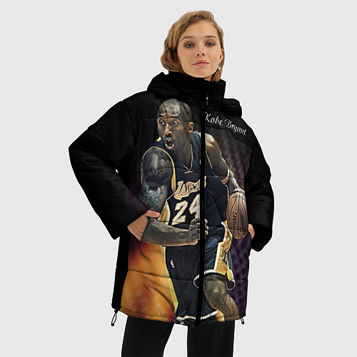 Женская зимняя куртка Kobe Bryant / 3D-Красный – фото 3