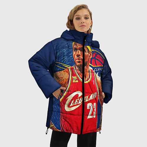 Женская зимняя куртка LeBron 23: Cleveland / 3D-Черный – фото 3