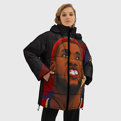 Женская зимняя куртка LeBron Smile / 3D-Черный – фото 3