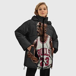 Куртка зимняя женская Bulls 23: Jordan, цвет: 3D-черный — фото 2