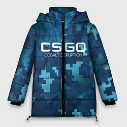 Куртка зимняя женская Cs:go - Cobalt Disruption Ржавый кобальт, цвет: 3D-черный