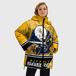 Куртка зимняя женская Buffalo Sabres, цвет: 3D-черный — фото 2