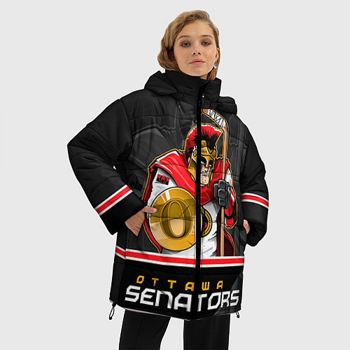 Женская зимняя куртка Ottawa Senators / 3D-Красный – фото 3