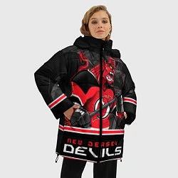 Куртка зимняя женская New Jersey Devils, цвет: 3D-черный — фото 2