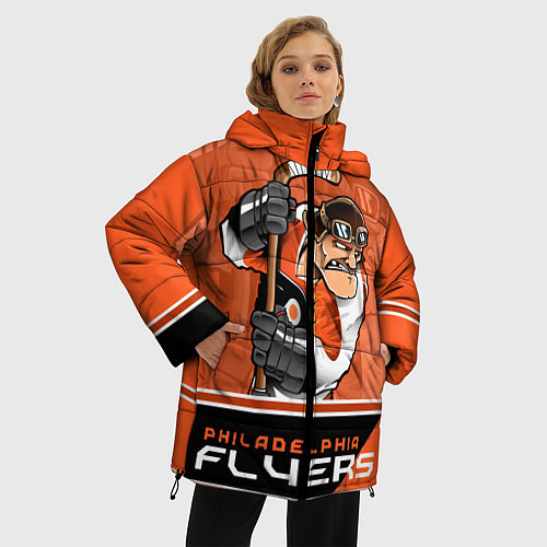 Женская зимняя куртка Philadelphia Flyers / 3D-Красный – фото 3