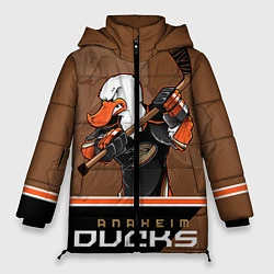 Куртка зимняя женская Anaheim Ducks, цвет: 3D-красный