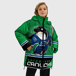 Куртка зимняя женская Vancouver Canucks, цвет: 3D-красный — фото 2