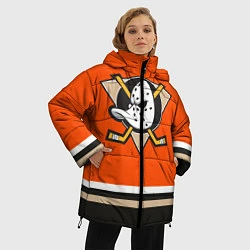 Куртка зимняя женская Anaheim Ducks, цвет: 3D-черный — фото 2