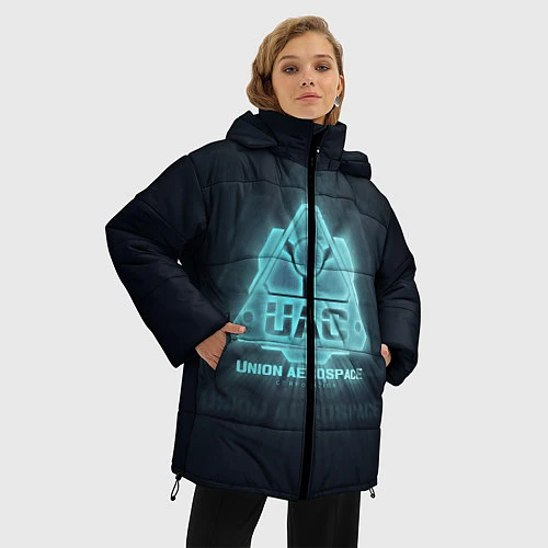 Женская зимняя куртка Union Aerospace corporation / 3D-Черный – фото 3
