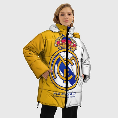 Женская зимняя куртка Real Madrid CF / 3D-Черный – фото 3