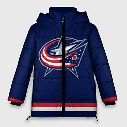 Куртка зимняя женская Columbus Blue Jackets, цвет: 3D-черный