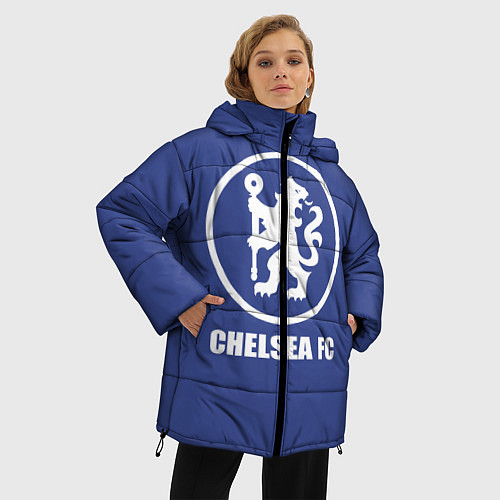 Женская зимняя куртка Chelsea FC / 3D-Черный – фото 3