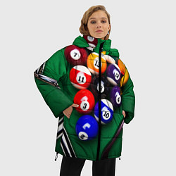 Куртка зимняя женская Бильярд, цвет: 3D-черный — фото 2