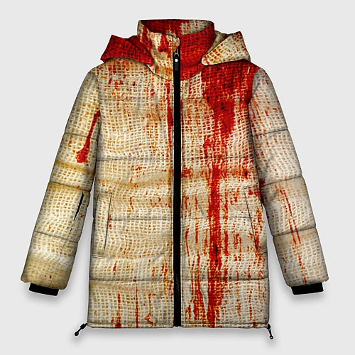 Женская зимняя куртка Бинты 2 / 3D-Красный – фото 1