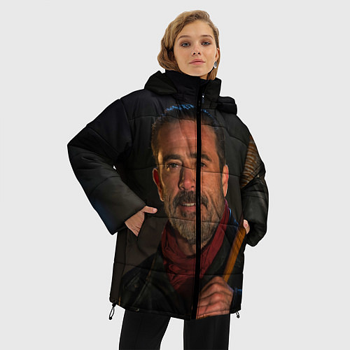 Женская зимняя куртка Ниган / 3D-Черный – фото 3