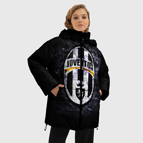 Женская зимняя куртка Juventus: shadows / 3D-Черный – фото 3