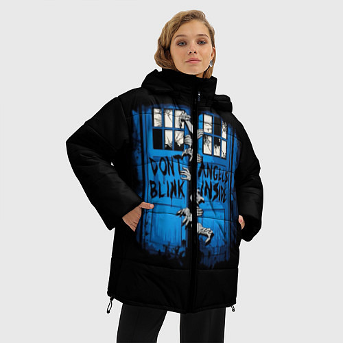 Женская зимняя куртка Будка доктора / 3D-Черный – фото 3