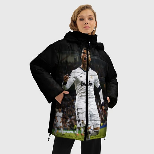 Женская зимняя куртка Роналдо / 3D-Черный – фото 3