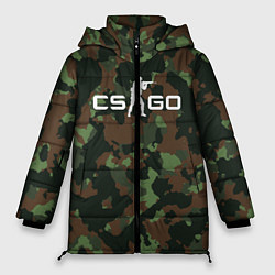 Куртка зимняя женская CS GO: Dark Forest, цвет: 3D-черный