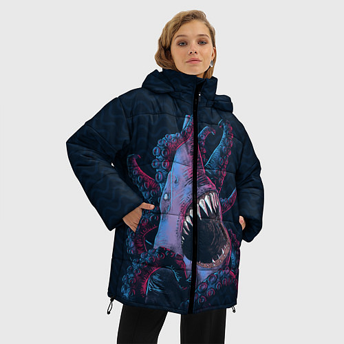 Женская зимняя куртка Underwater Fight / 3D-Черный – фото 3
