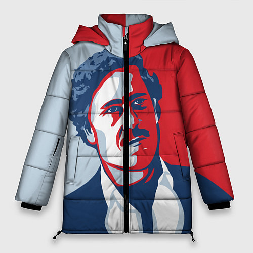 Женская зимняя куртка Пабло Эскобар / 3D-Красный – фото 1