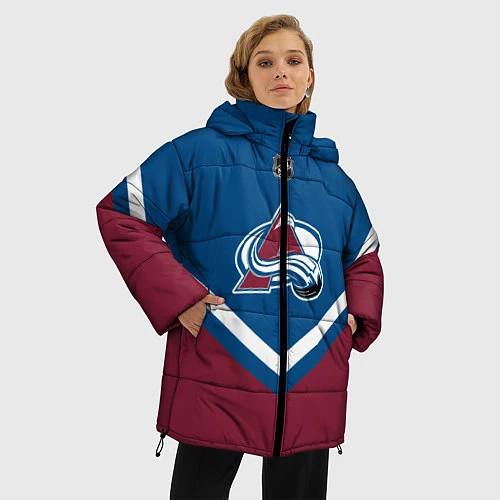 Женская зимняя куртка NHL: Colorado Avalanche / 3D-Красный – фото 3