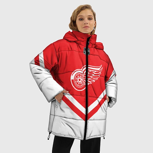 Женская зимняя куртка NHL: Detroit Red Wings / 3D-Черный – фото 3