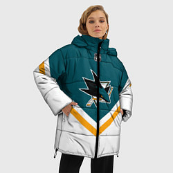 Куртка зимняя женская NHL: San Jose Sharks, цвет: 3D-черный — фото 2