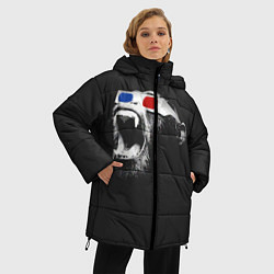 Куртка зимняя женская 3D Monkey, цвет: 3D-черный — фото 2