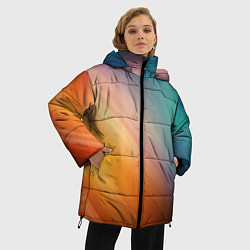 Куртка зимняя женская Стильный окрас, цвет: 3D-черный — фото 2