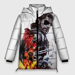 Куртка зимняя женская Metal gear solid 2, цвет: 3D-черный