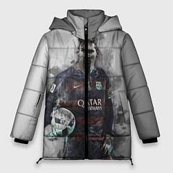 Куртка зимняя женская Lionel Messi, цвет: 3D-черный