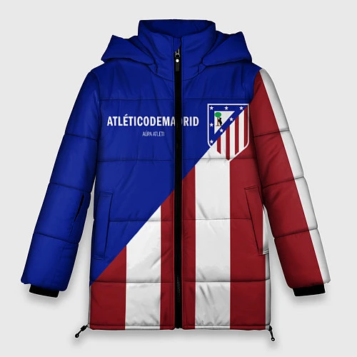 Женская зимняя куртка FC Atletico Madrid / 3D-Красный – фото 1