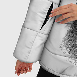 Куртка зимняя женская Счастливый медведь, цвет: 3D-черный — фото 2