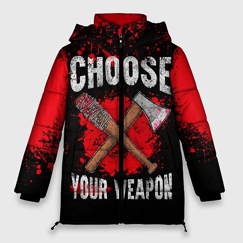 Женская зимняя куртка Choose Your Weapon / 3D-Светло-серый – фото 1