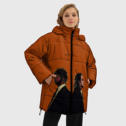 Куртка зимняя женская Pulp Fiction, цвет: 3D-красный — фото 2