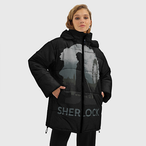 Женская зимняя куртка Sherlock World / 3D-Черный – фото 3
